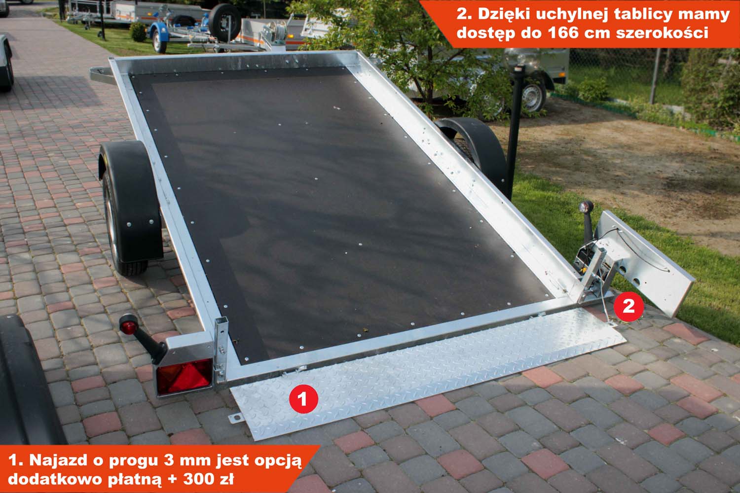 Przyczepka Neptun N7-255 Multi 255x166x10 cm Platforma GN151