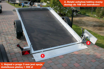 Przyczepka Neptun N7-255 Multi 255x166x10 cm Platforma GN151