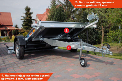 Przyczepka Neptun N7-255 Multi 255x166x10 cm Platforma GN151