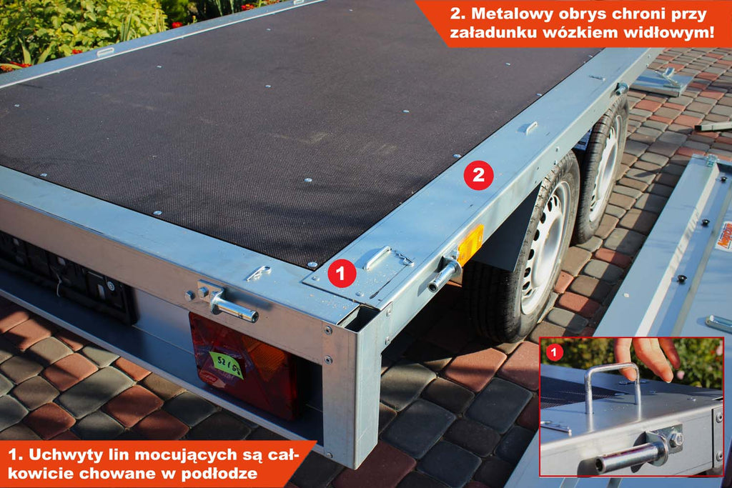 Przyczepka Neptun N7-263 2 kps 263x145x40 cm Nordica GN125