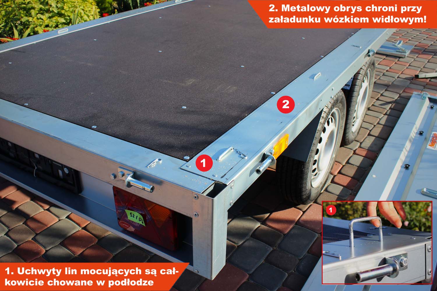 Przyczepka Neptun N7-263 2 kps 263x145x40 cm Nordica GN125