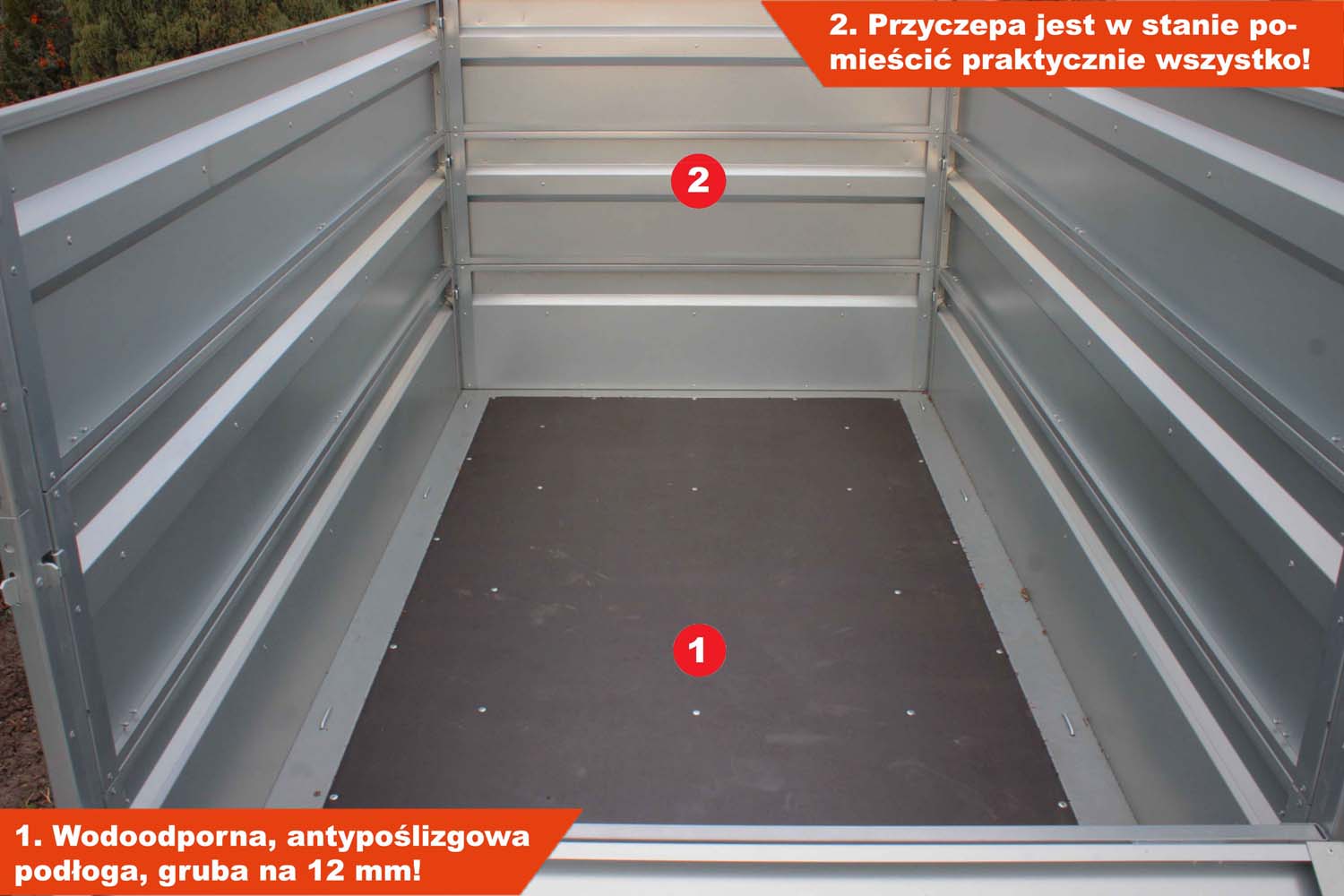 Przyczepka Neptun N7-263 2 kps 263x145x40 cm Nordica TRIPLE