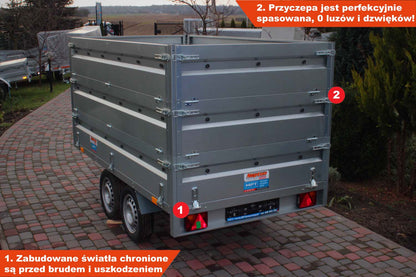 Przyczepka Neptun N7-263 2 kps 263x145x40 cm Nordica TRIPLE