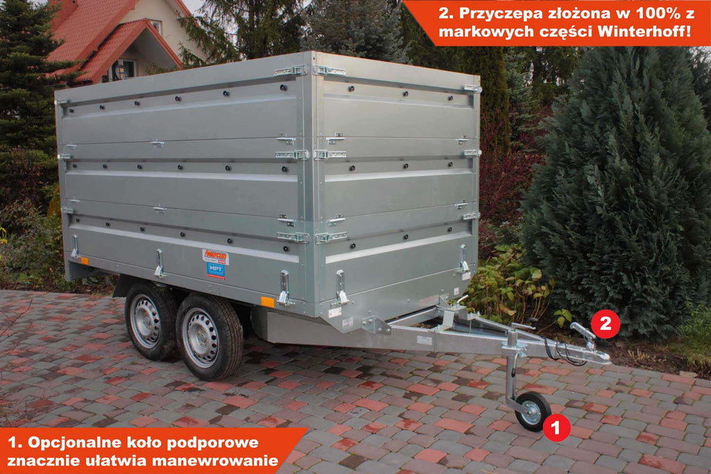 Przyczepka Neptun N7-263 2 kps 263x145x40 cm Nordica TRIPLE