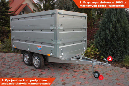 Przyczepka Neptun N7-263 2 kps 263x145x40 cm Nordica TRIPLE