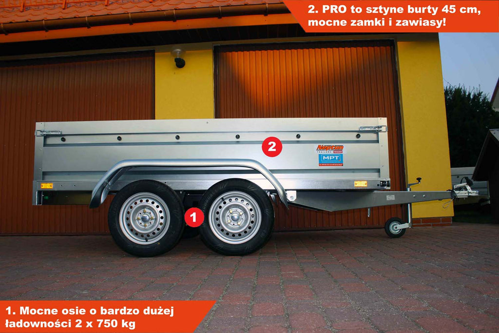 Przyczepka Neptun N7-263 2 pro 263x129x45 cm GN148
