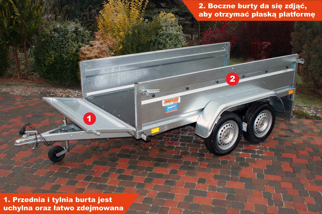 Przyczepka Neptun N7-263 2 pro+ 263x129x50 cm Tandem GN199