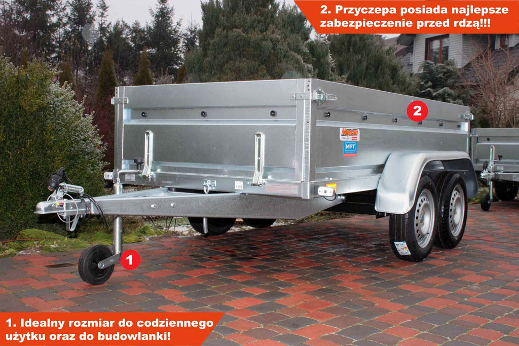 Przyczepka Neptun N7-263 2 pro+ 263x129x50 cm Tandem GN199