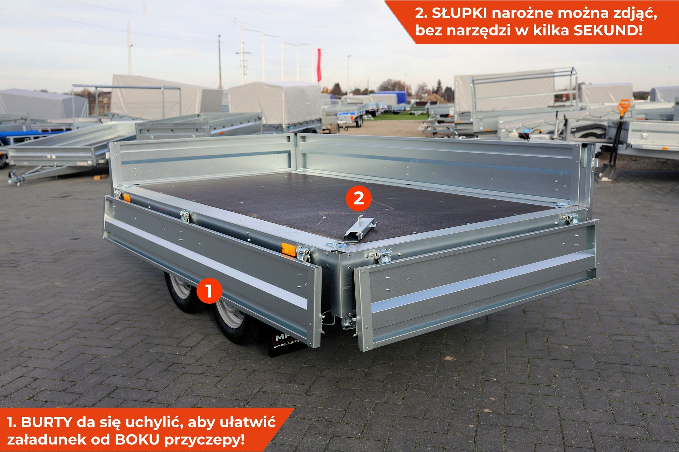 Przyczepka Neptun N7-263 2 BaseLine 263x145x30 cm Nordica [GN287]