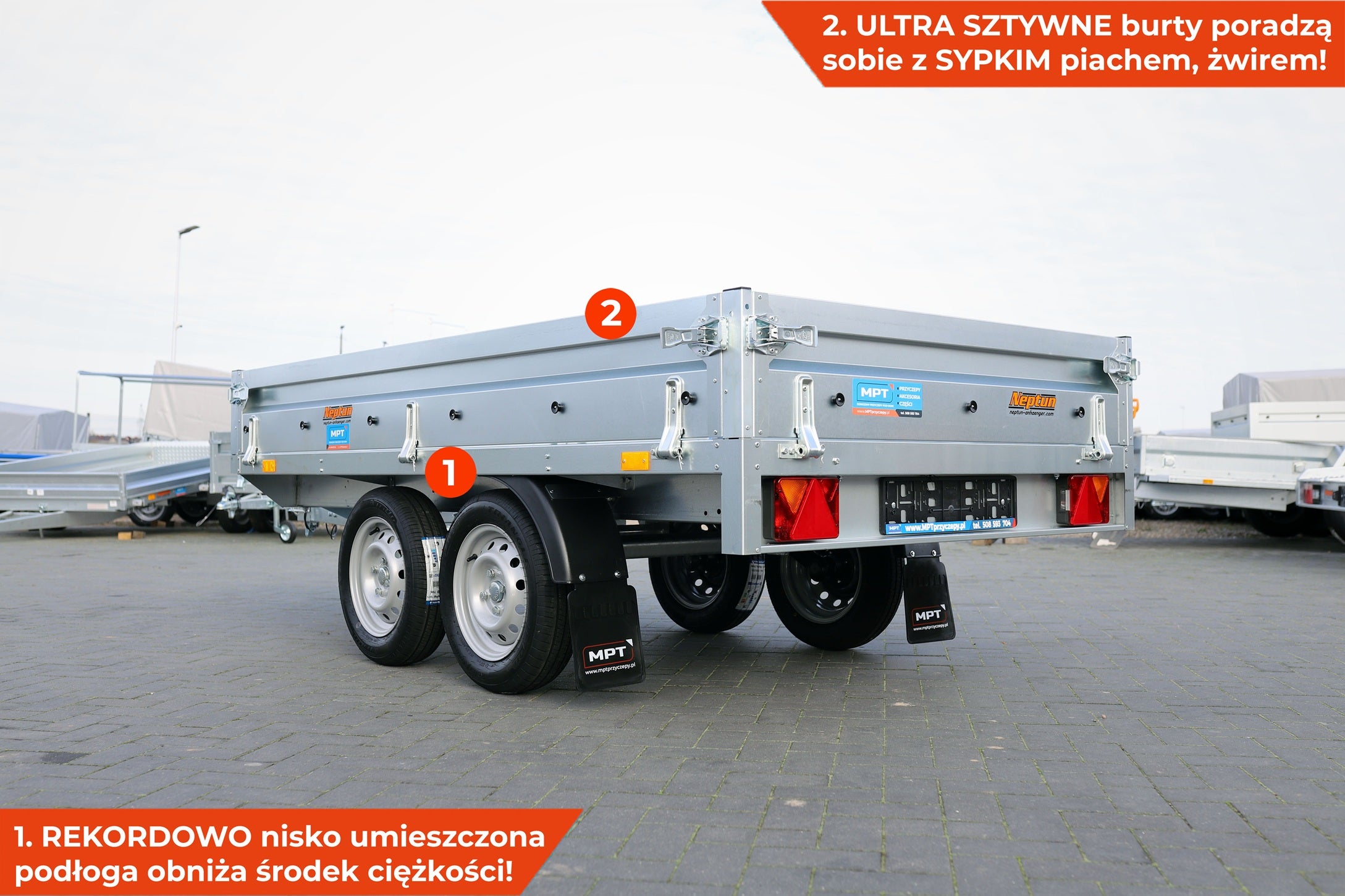 Przyczepka Neptun N7-263 2 BaseLine 263x145x30 cm Nordica [GN287]