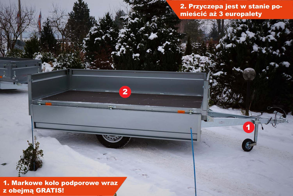 Przyczepka Neptun N7-263 kps 263x145x40 cm Nordica GN124