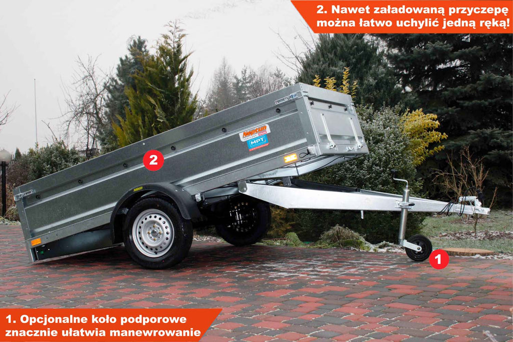 Przyczepka Neptun N7-263 prr 263x129x45 cm Resory GN182