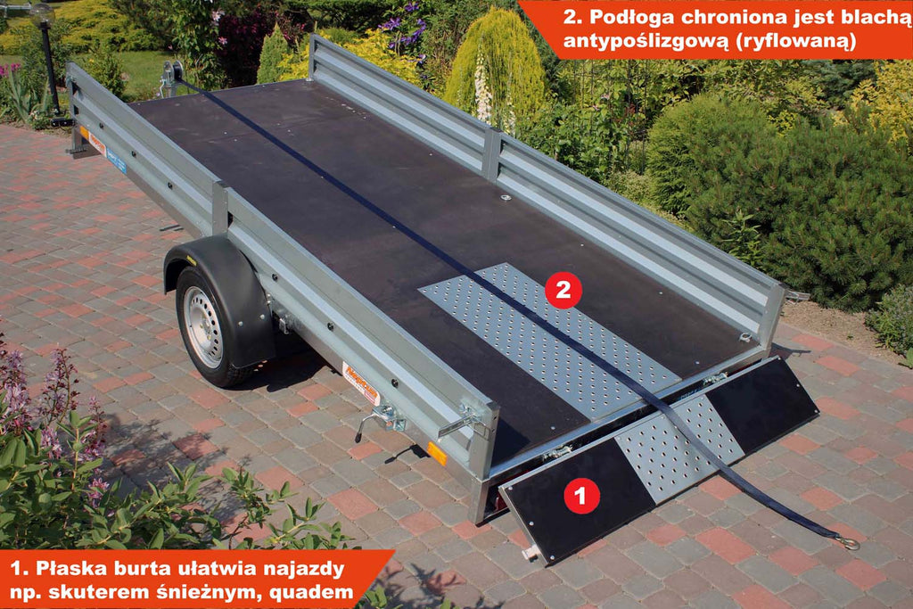 Przyczepka Neptun N7-350 CT 345x150x29 cm Resory GN164