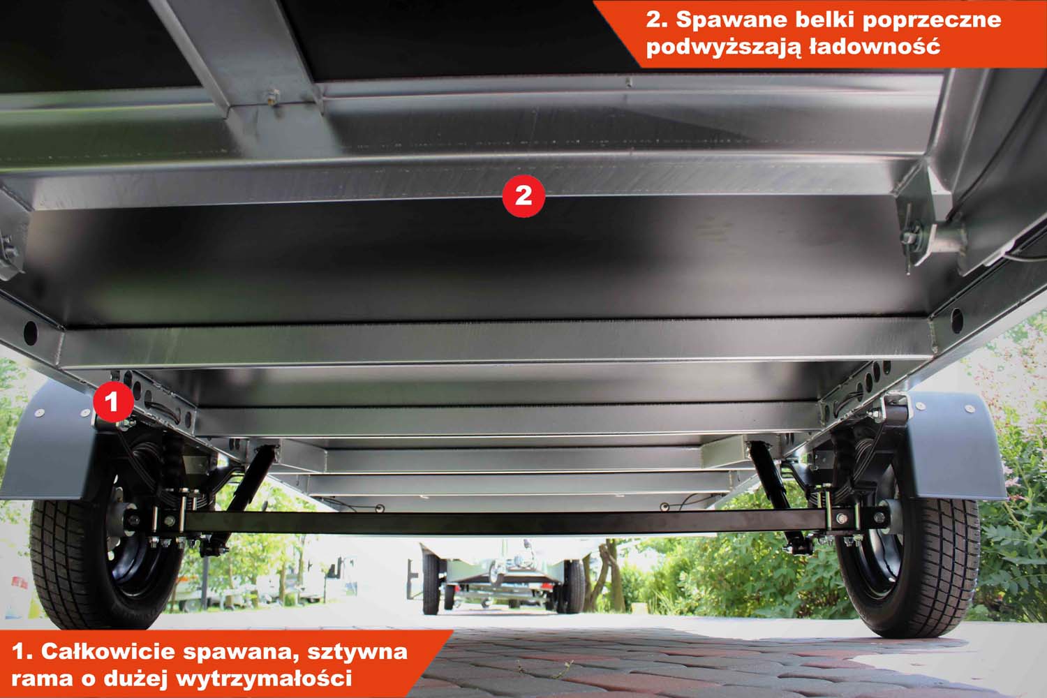 Przyczepka Neptun N7-350 CT 345x150x29 cm Resory GN164