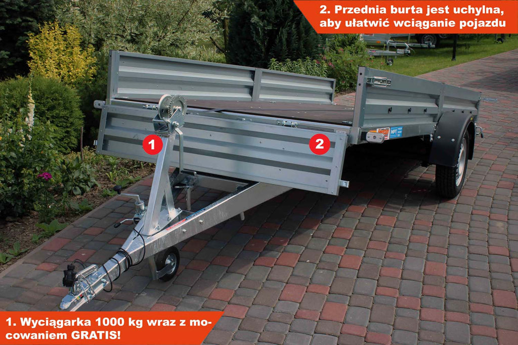 Przyczepka Neptun N7-350 CT 345x150x29 cm Resory GN164