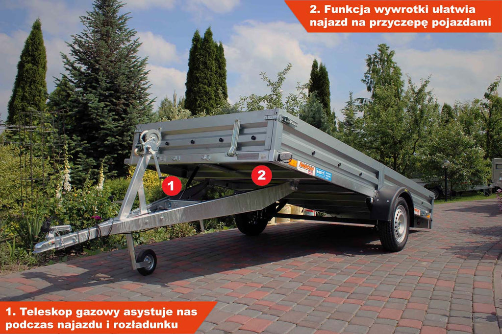 Przyczepka Neptun N7-350 CT 345x150x29 cm Resory GN164