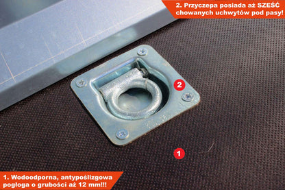 Przyczepa Niewiadów B1430HT 304x150x35 cm Hamowana BIZNES line