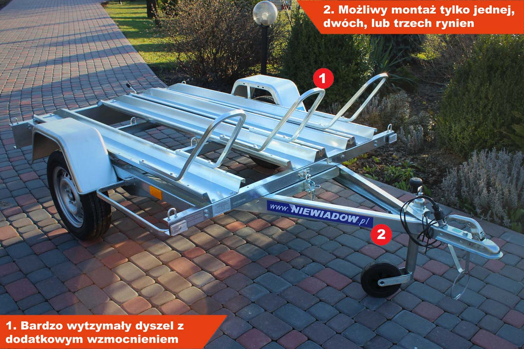 Przyczepka pod 3 motocykle Niewiadów B7320M3 233x132x39 cm
