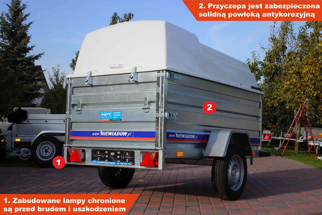 Przyczepka Niewiadów z pokrywą ABS BD7520U 204x115x35 cm