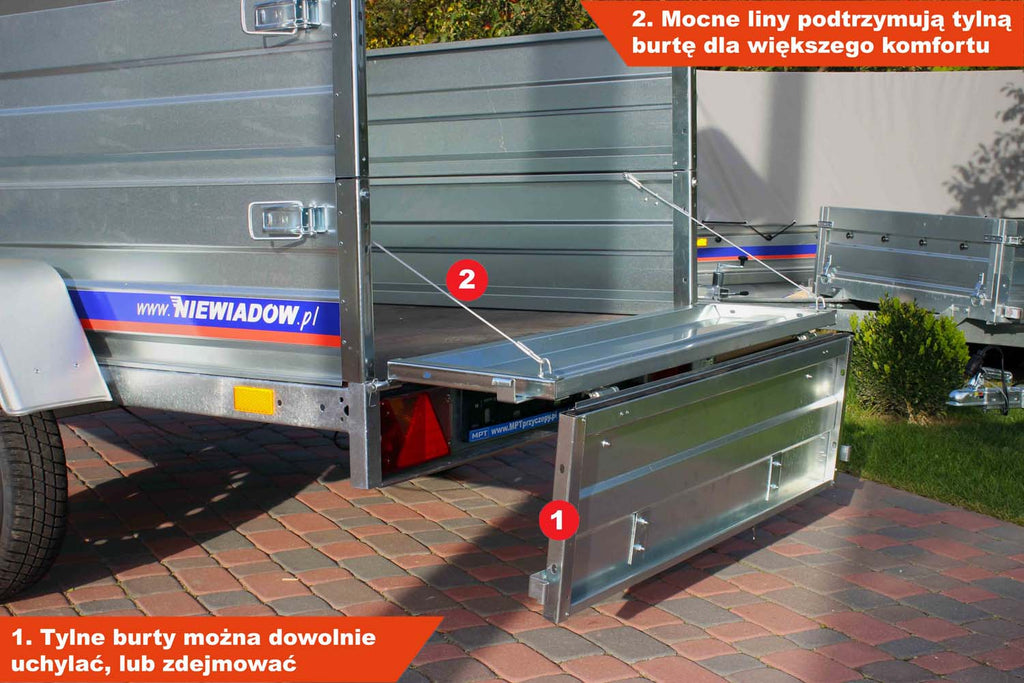 Przyczepka Niewiadów z pokrywą ABS BD7520U 204x115x35 cm