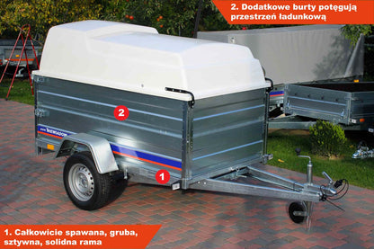 Przyczepka Niewiadów z pokrywą ABS BD7520U 204x115x35 cm