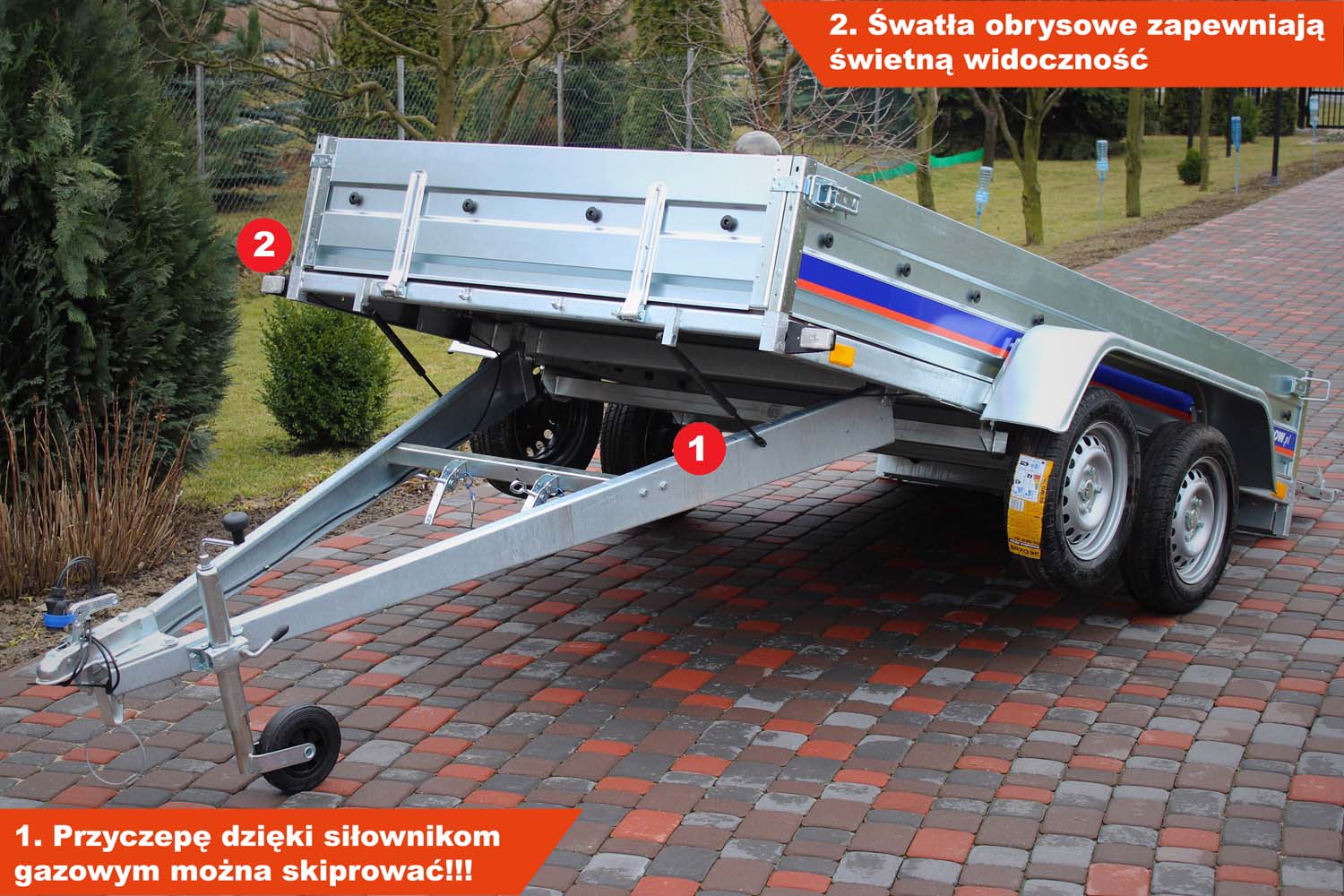 Przyczepka Niewiadów BD7530UT 304x150x35 cm Tandem