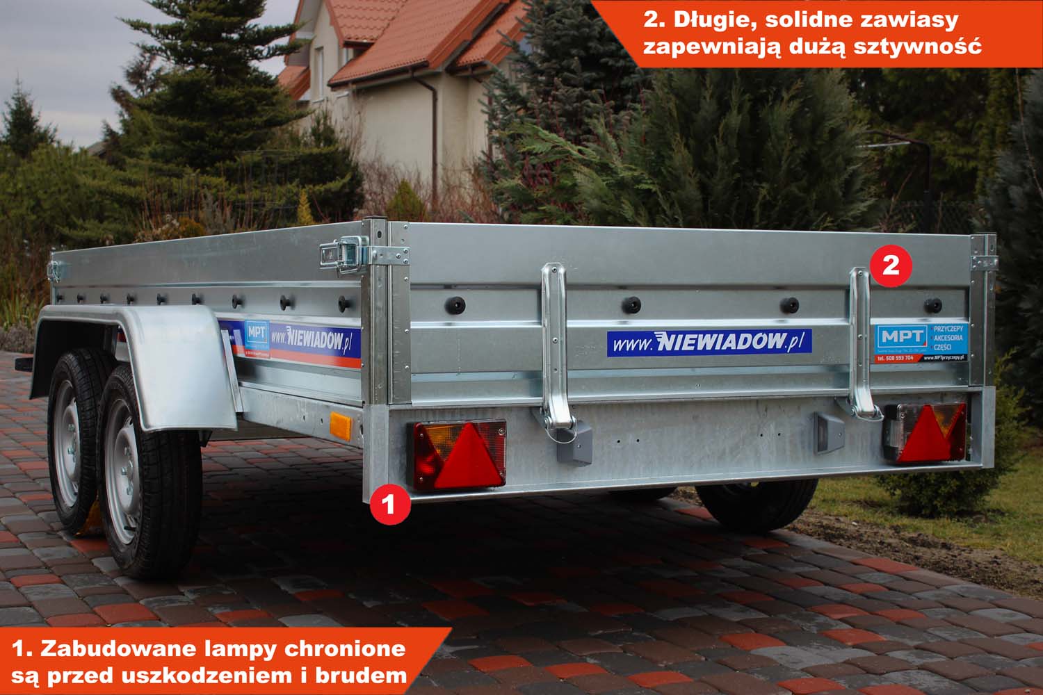Przyczepka Niewiadów BD7530UT 304x150x35 cm Tandem