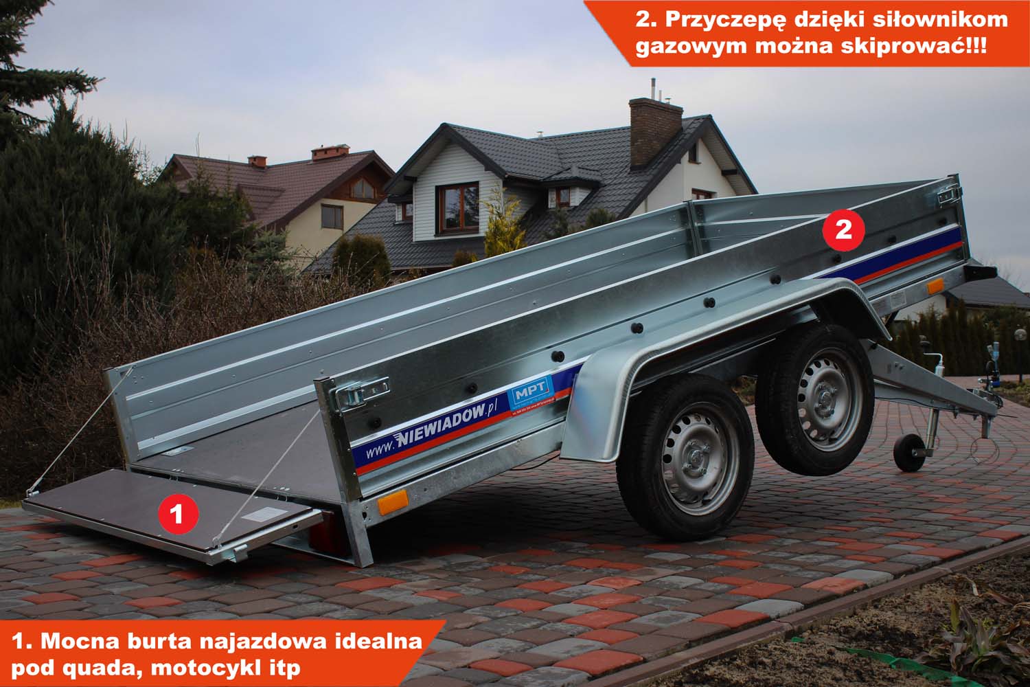 Przyczepka Niewiadów BD7530UT 304x150x35 cm Tandem