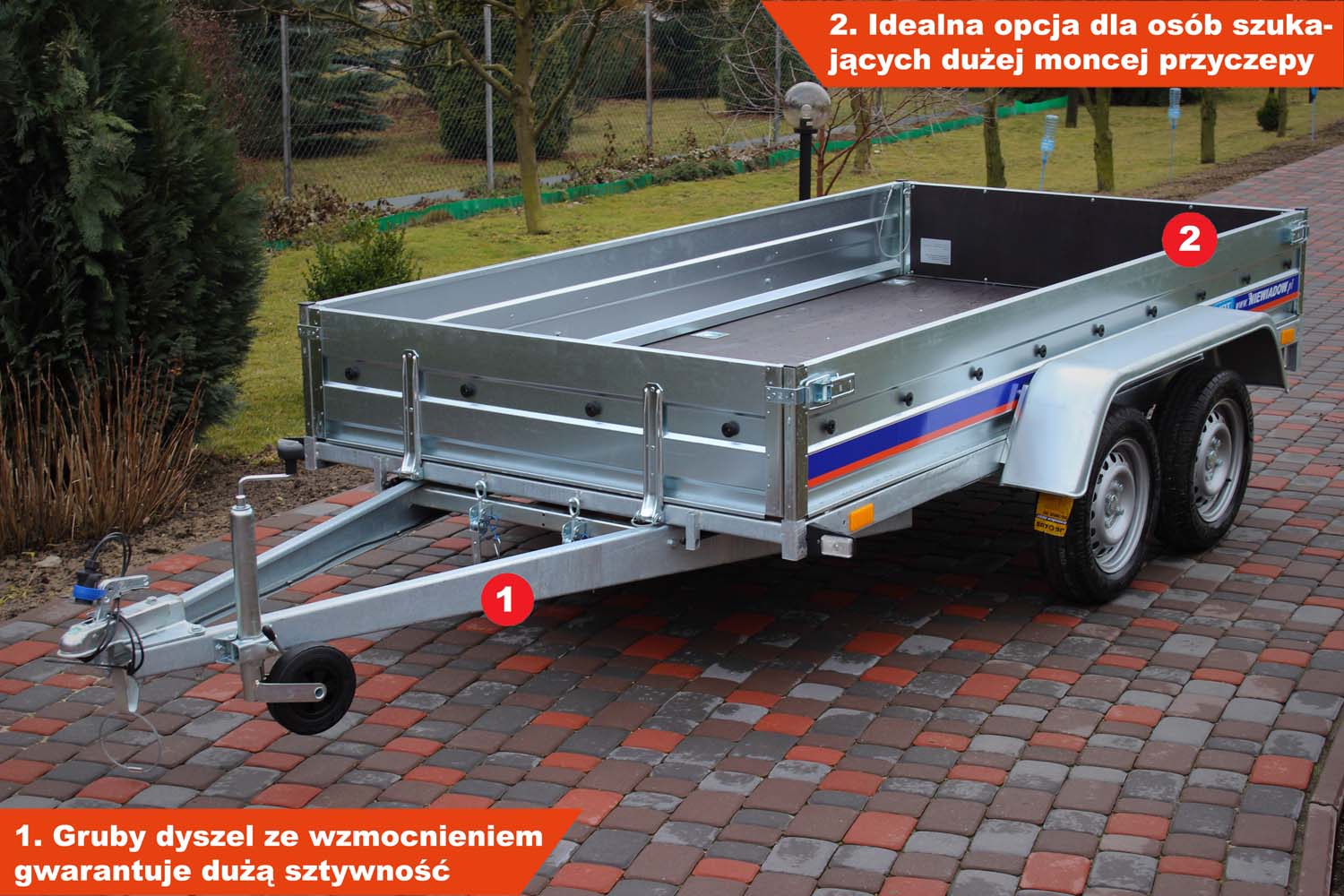 Przyczepka Niewiadów BD7530UT 304x150x35 cm Tandem