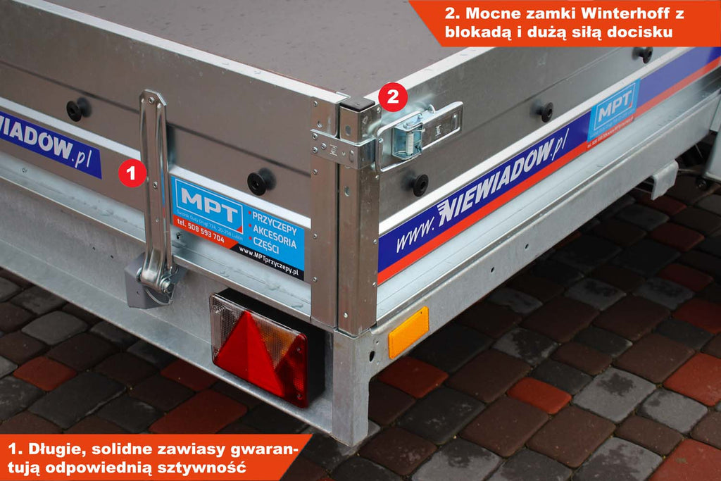 Przyczepka Niewiadów BD7530YU 304x150x35 cm Resory