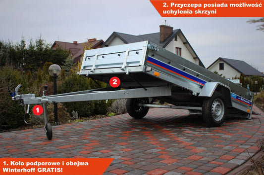 Przyczepka Niewiadów BD7530YU 304x150x35 cm Resory