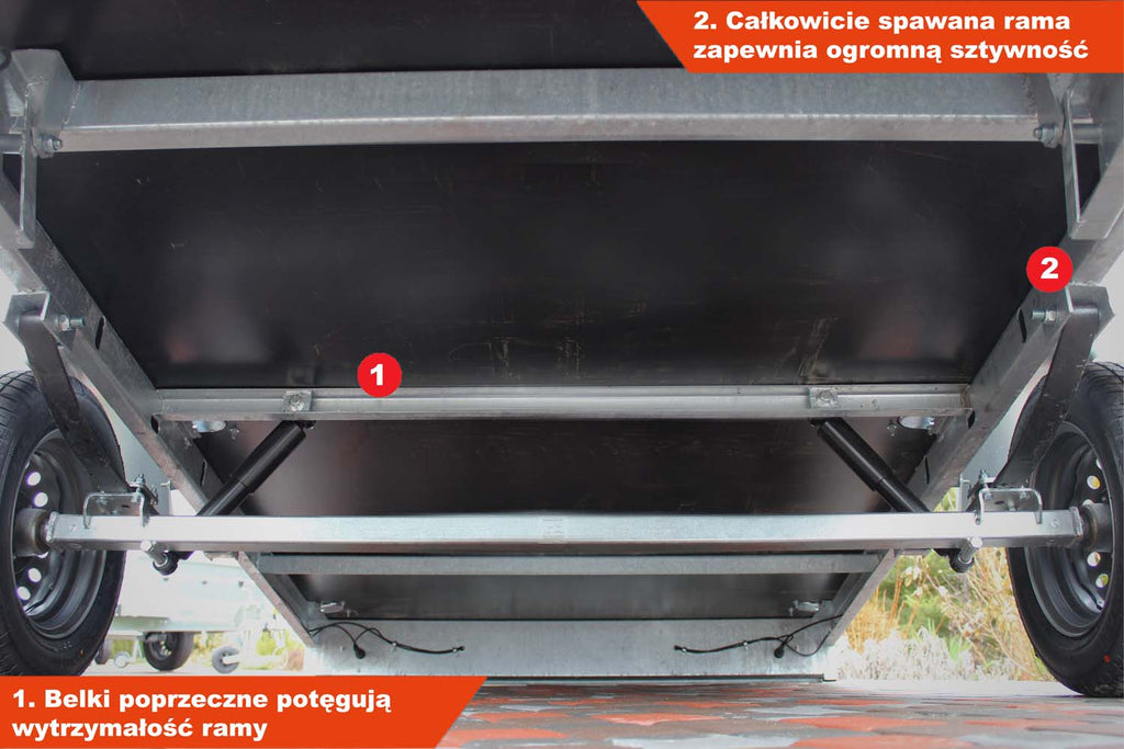 Przyczepka Niewiadów BD7530YU 304x150x35 cm Resory