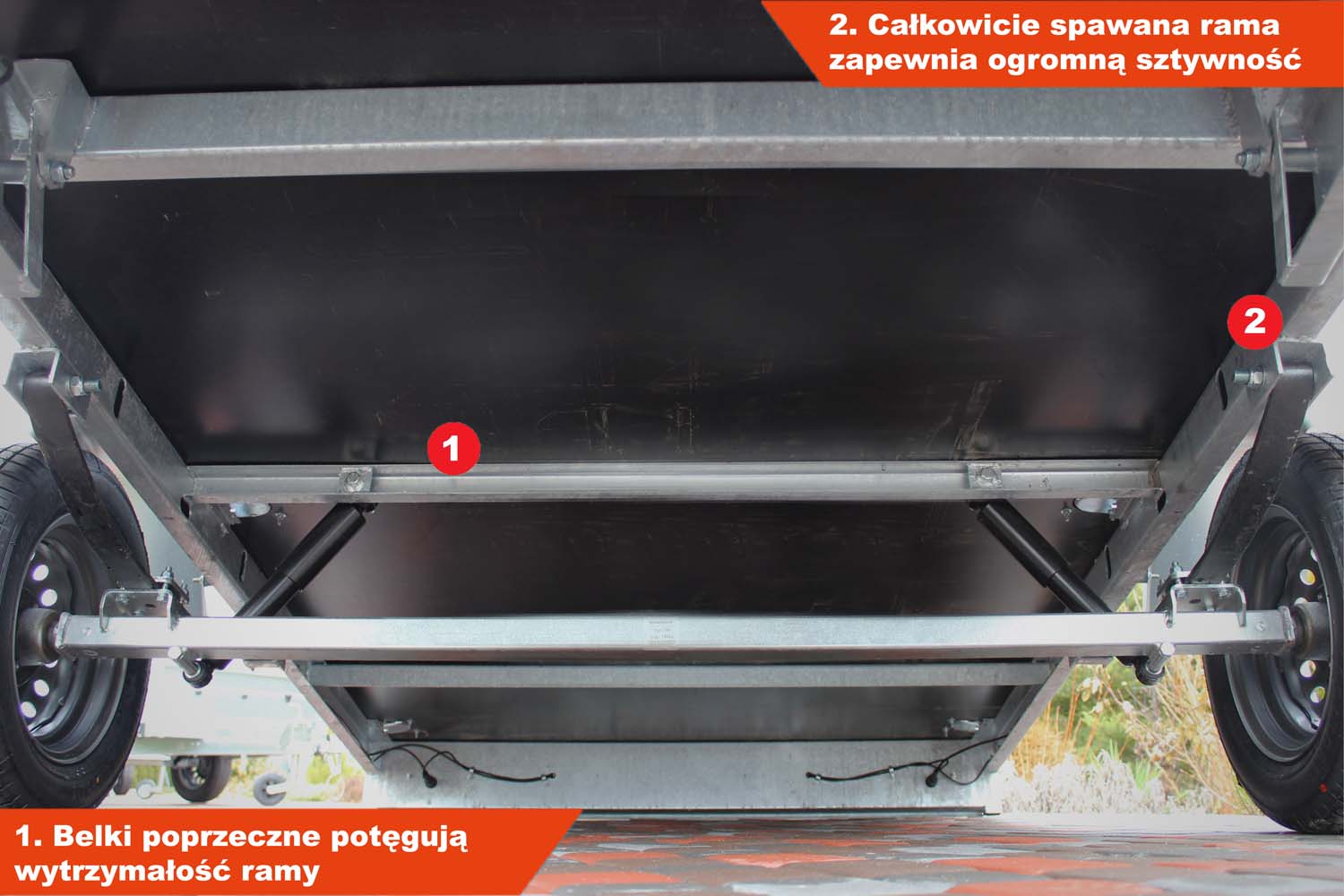 Przyczepka Niewiadów BD7530YU 304x150x35 cm Resory