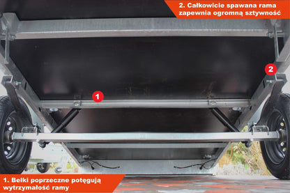 Przyczepka Niewiadów BD7530YU 304x150x35 cm Resory