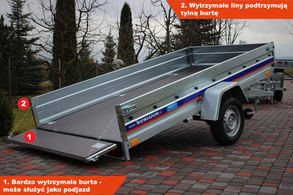 Przyczepka Niewiadów BD7530YU 304x150x35 cm Resory