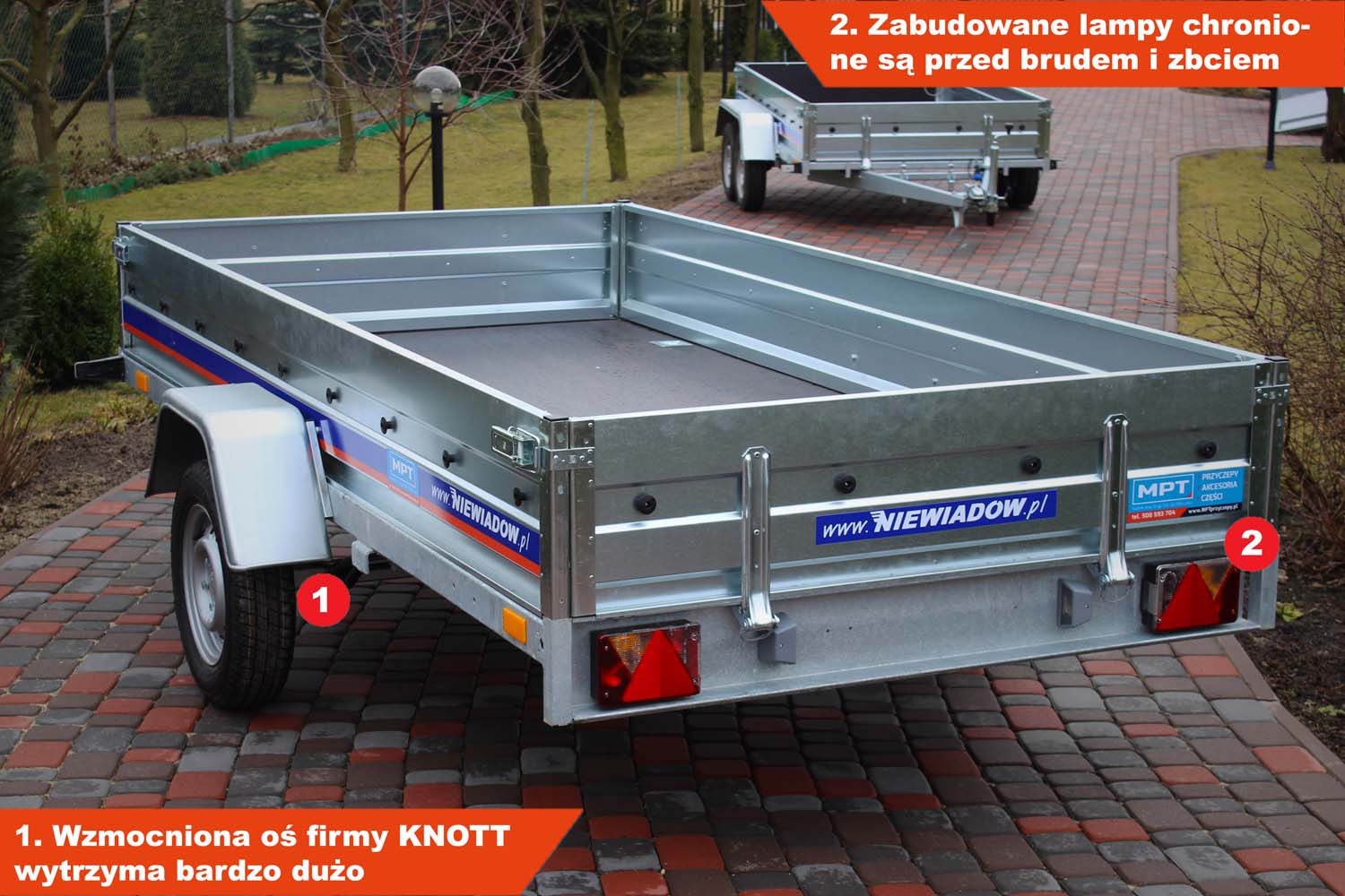 Przyczepka Niewiadów BD7530YU 304x150x35 cm Resory