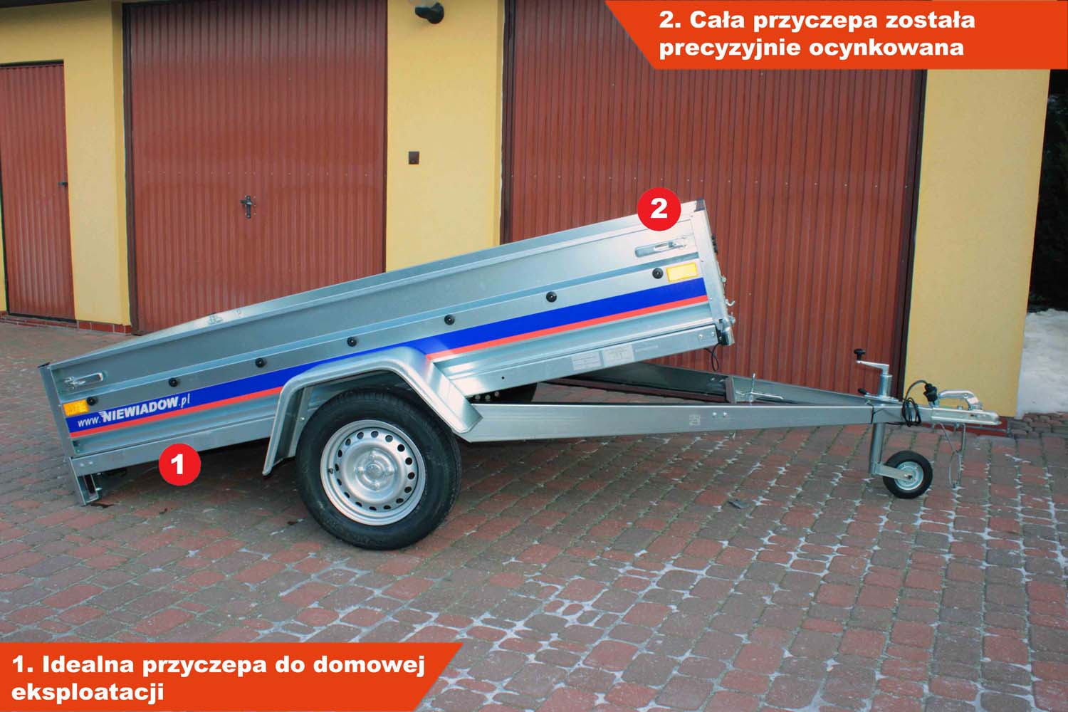 Przyczepka Niewiadów BEG7323U 241x132x35 cm