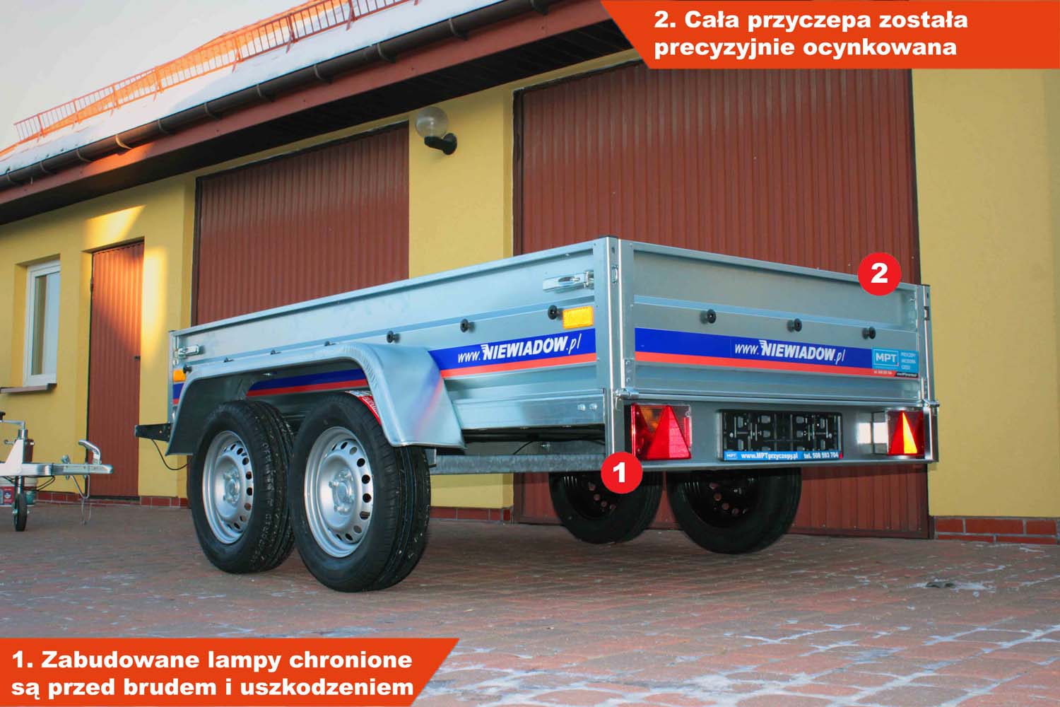 Przyczepka Niewiadów BEG7323UT 241x132x35 cm Tandem