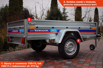 Przyczepka Niewiadów BG7521YU 205x126x35 cm Resory