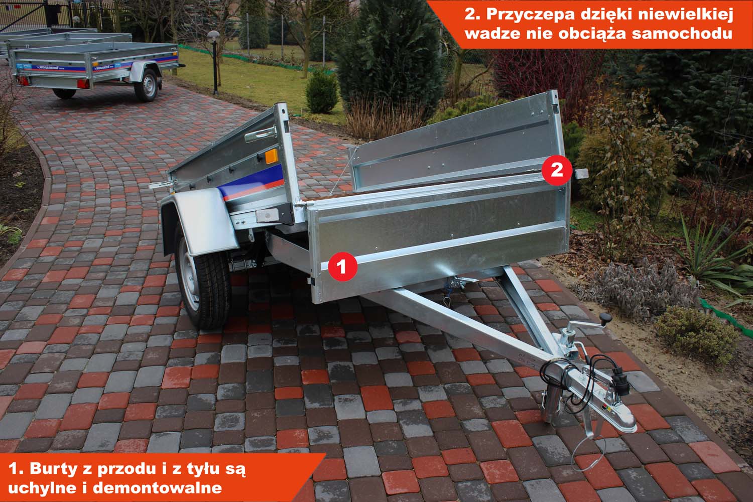 Przyczepka Niewiadów BG7521YU 205x126x35 cm Resory