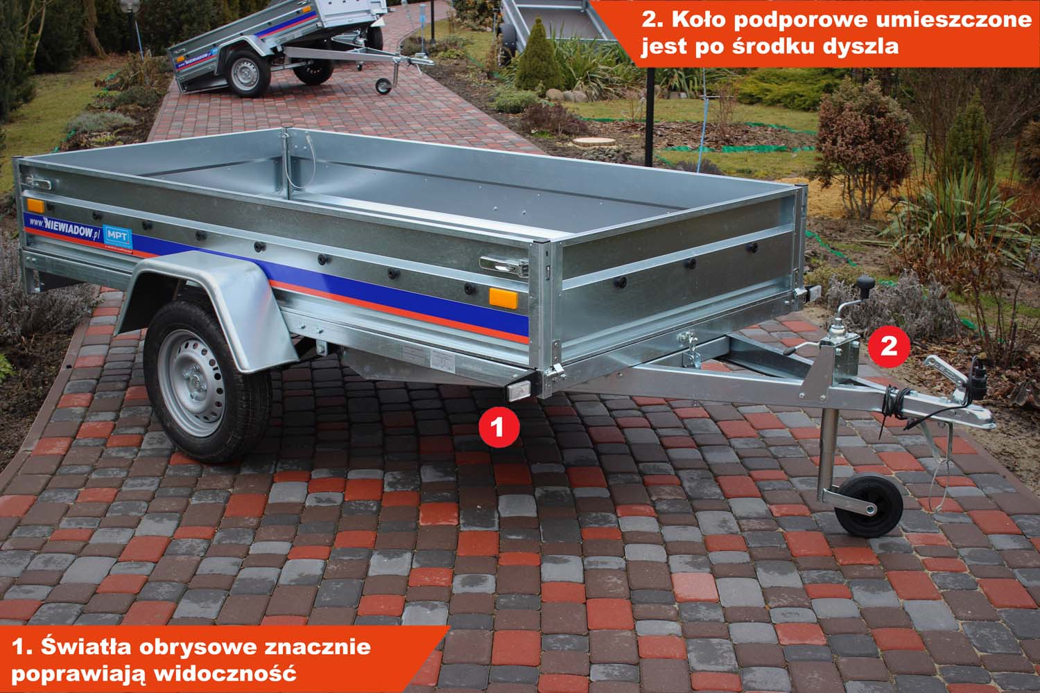Przyczepka Niewiadów BG7527YU 265x132x35 cm Resory