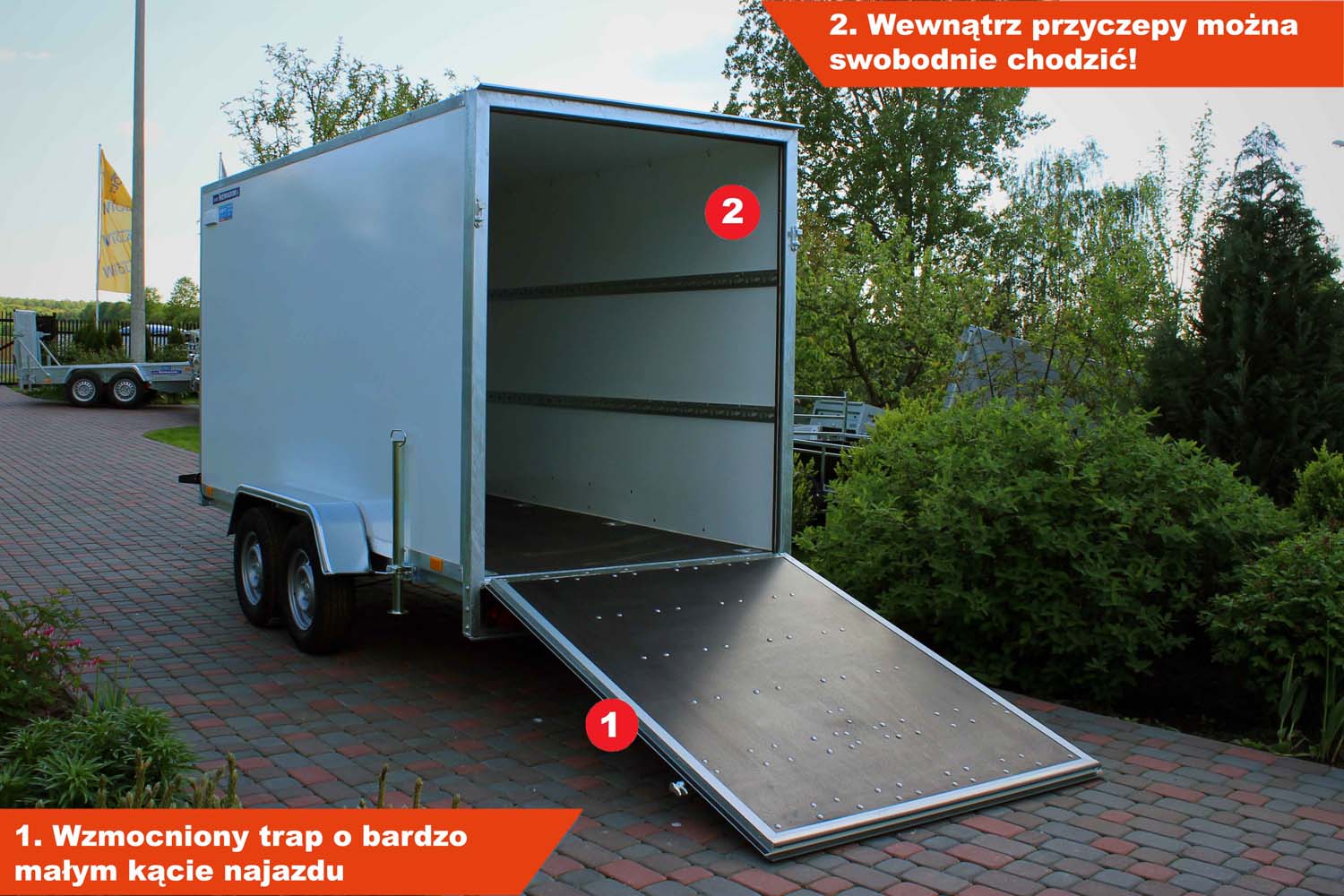 Przyczepka Niewiadów F2036HT 353x151x180 Furgon Kontener Cargo
