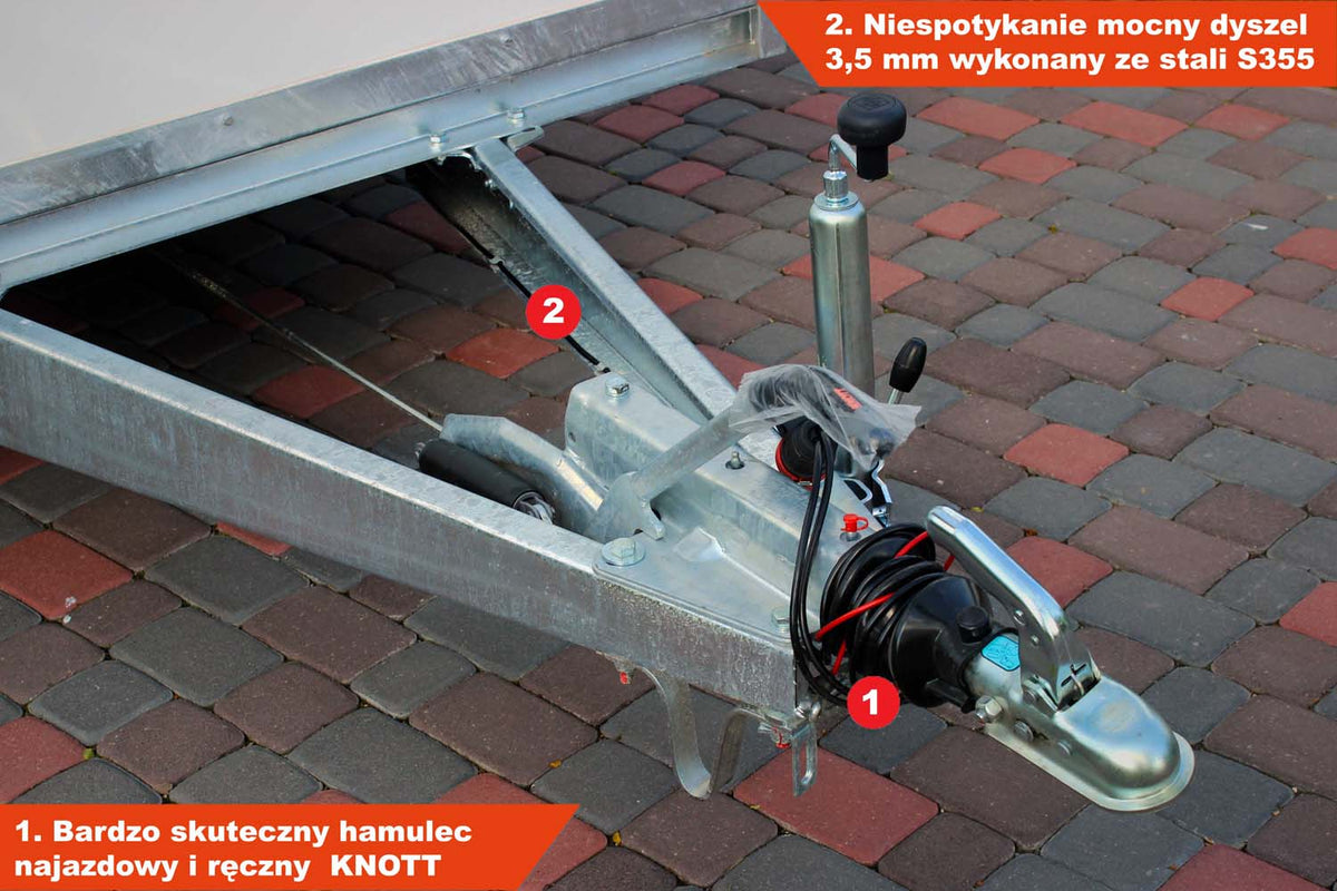 Przyczepka Niewiadów F2036HT 353x151x180 Furgon Kontener Cargo