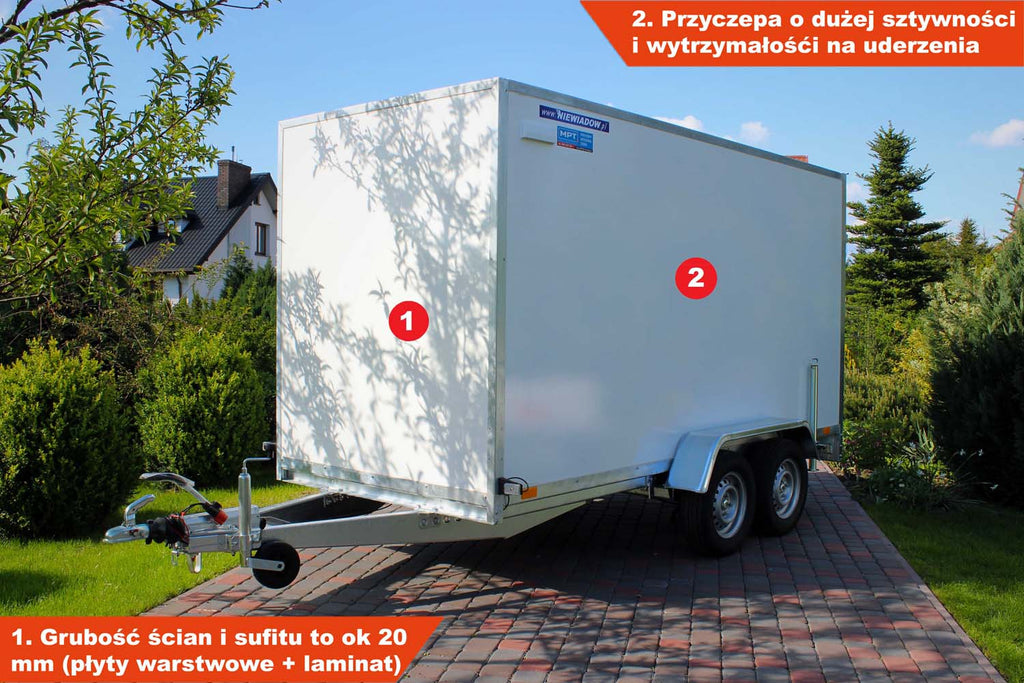 Przyczepka Niewiadów F2036HT 353x151x180 Furgon Kontener Cargo