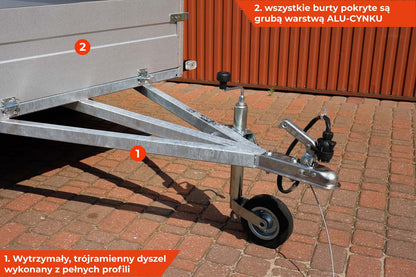 Przyczepka Rydwan EURO A-750/C2 215x125x35 cm na Resorach