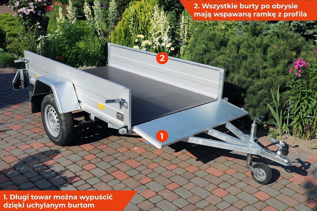 Przyczepka Rydwan EURO A-750/C2 215x125x35 cm na Resorach