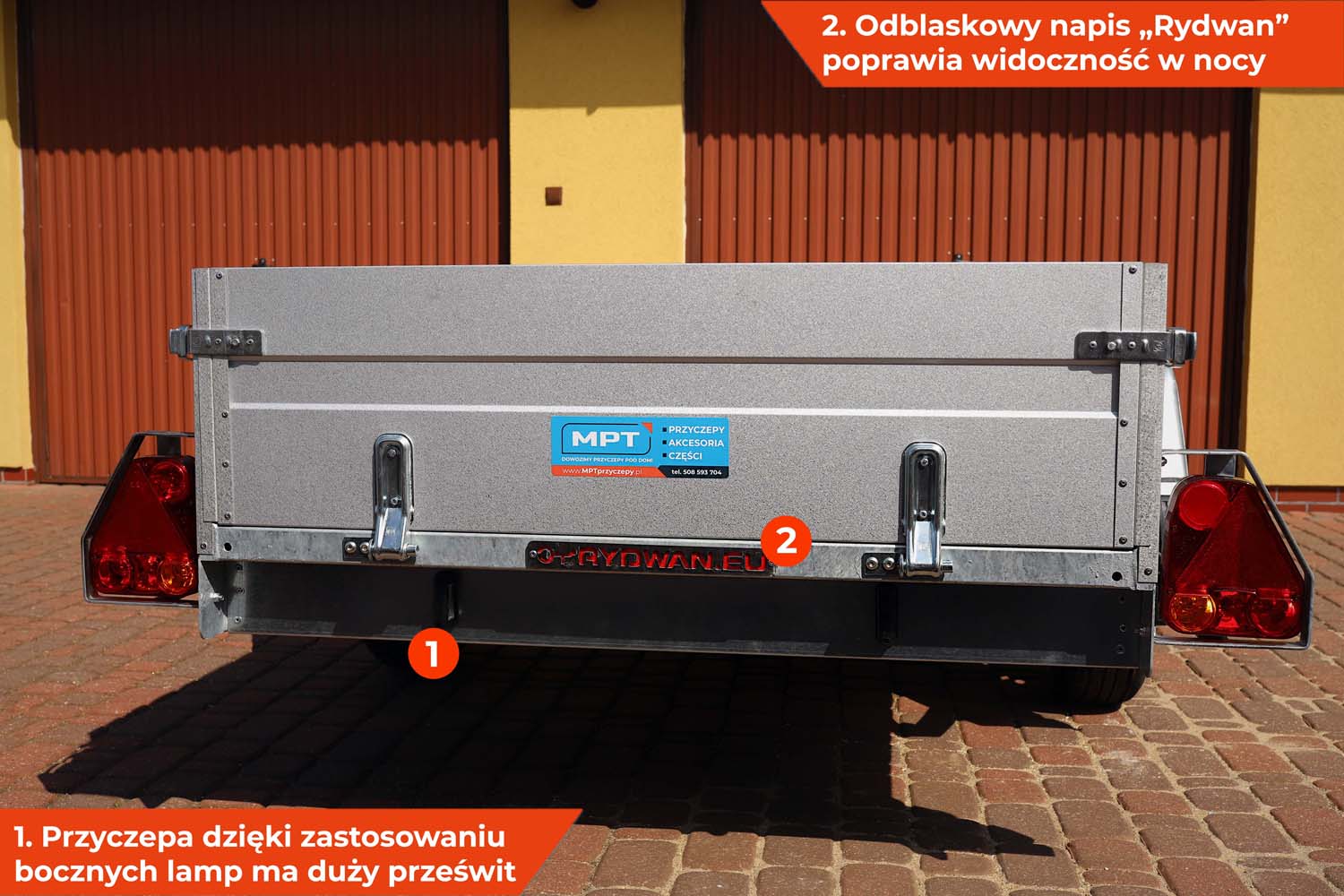 Przyczepka Rydwan Euro A750/G3 325×145 1 oś na resorach