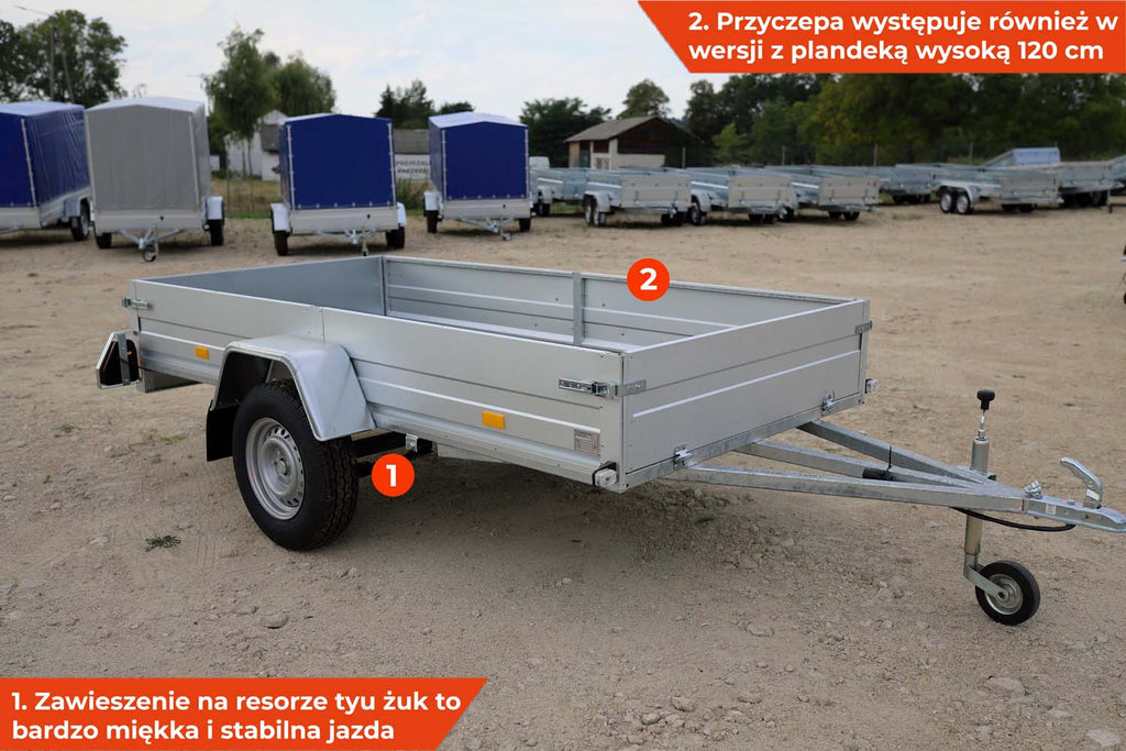 Przyczepka Rydwan Euro A750/G3 325×145 1 oś na resorach
