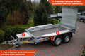 Przyczepka Wiola B2630 292x142x20 cm Hamowana pod Minikoparkę