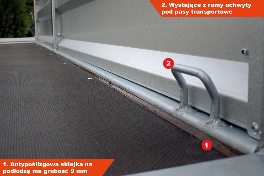 Przyczepka dwuosiowa Wiola Krakus Plus 252x132x38 cm